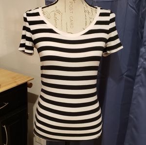Black and white striped shirt